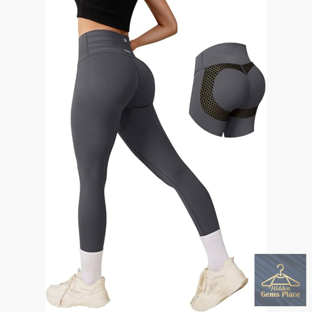 High Waisted Tummy Control Butt Lifting Yoga Leggings Gym Workout